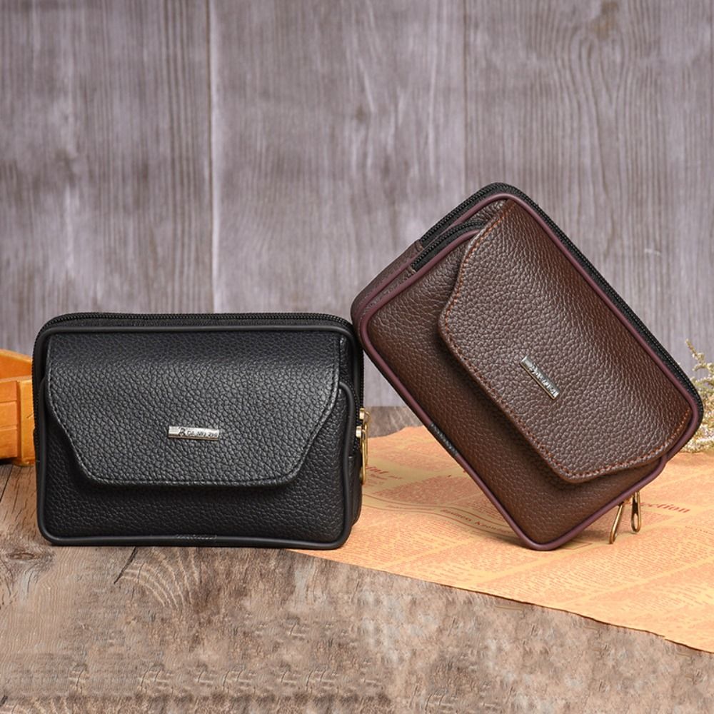 Men Accessories Pack - Casual PU Leather Men Waist Bag