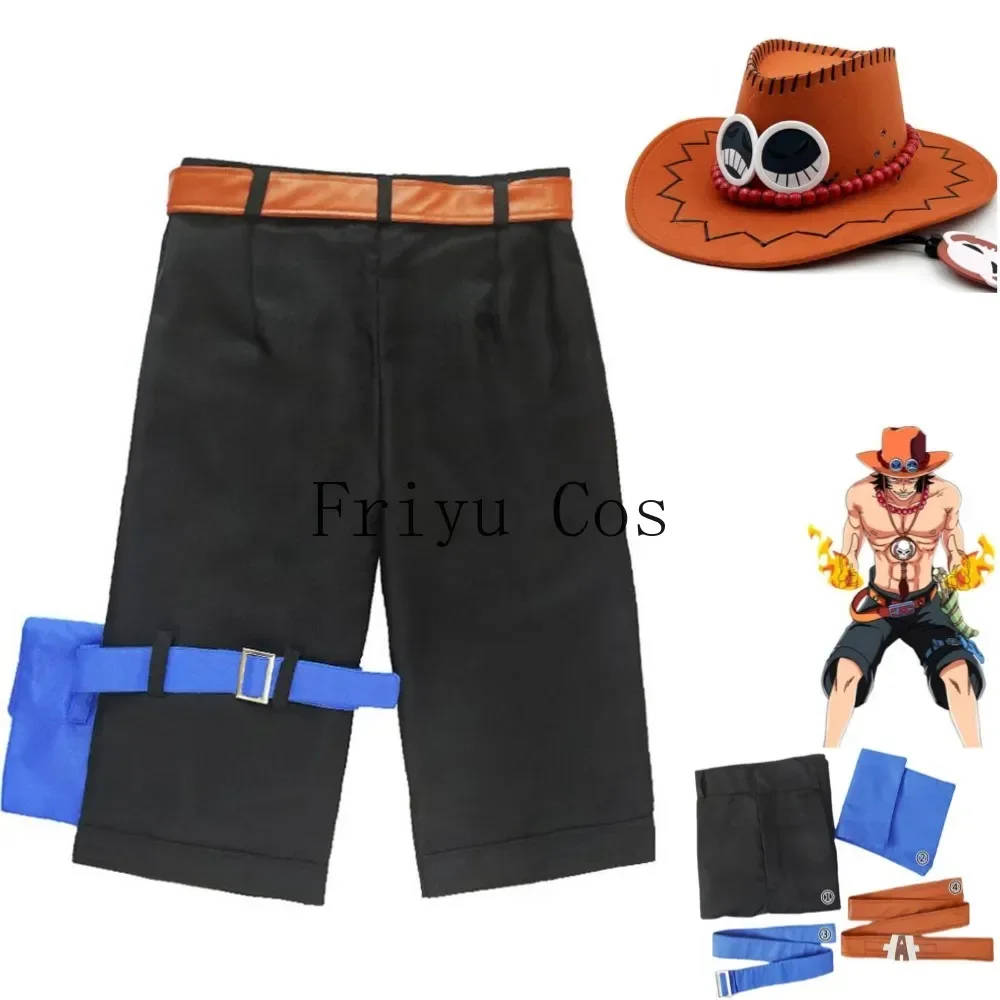 Men Accessories Pack - Anime Portgas·D· Ace Cosplay Costume Whitebeard
