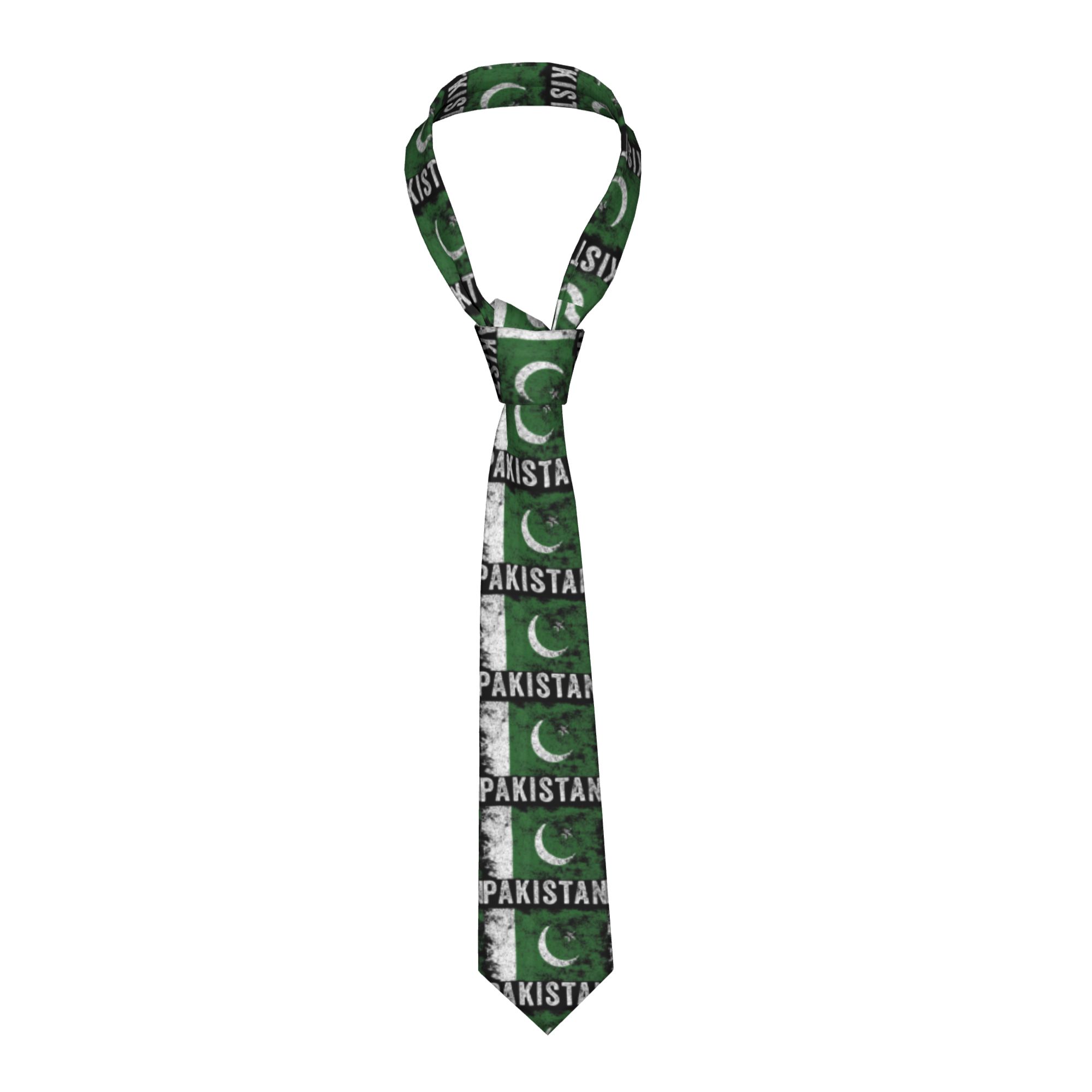 Men Accessories In Pakistan - Pakistan Flag Distressed Pakistani Flag Tie