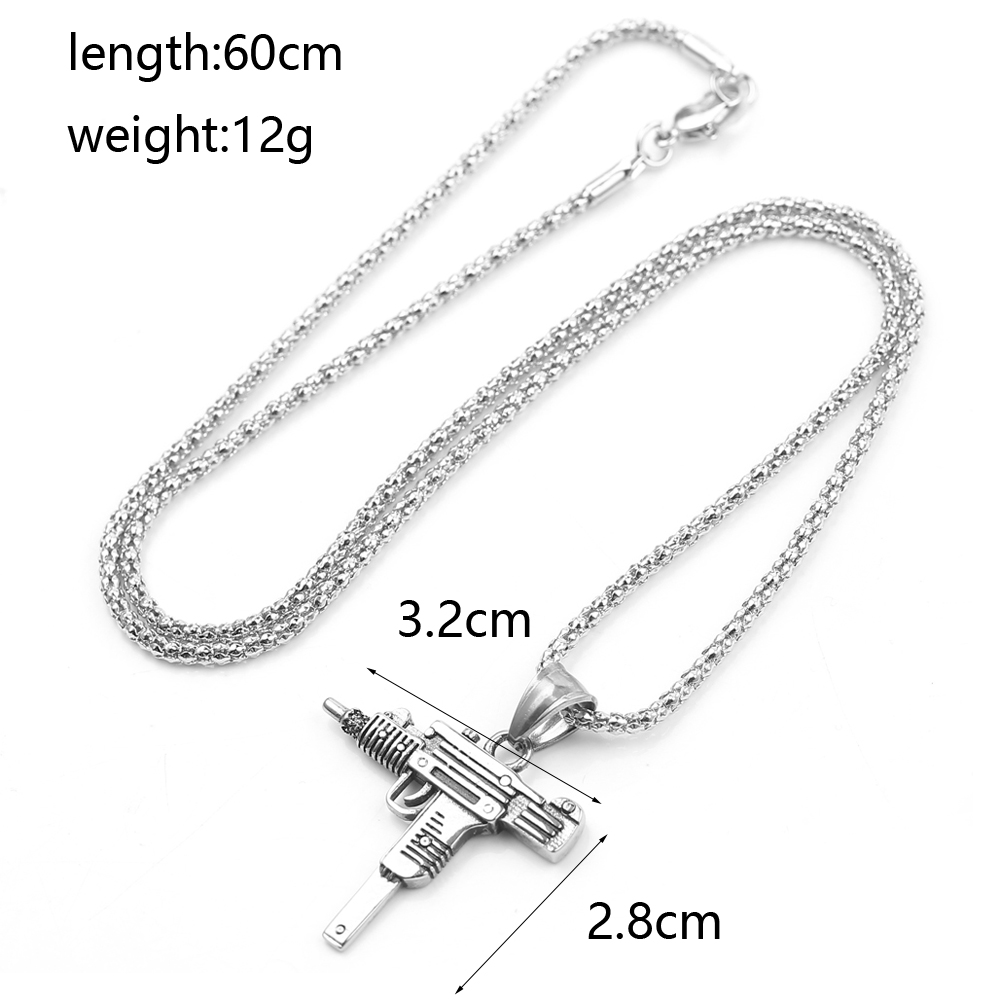 Punk Uzi Pistol Machine Gun Ne - đánh giá và giá Men Accessories Fashion