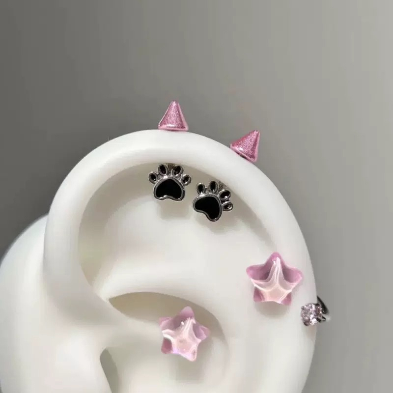 New Sale 1pair Cute Cat Paw De - đánh giá và giá Men'S Accessories Jewelry Sale