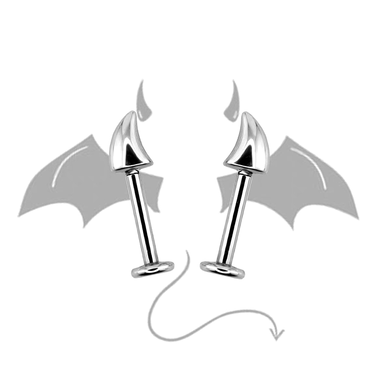 Hot Sale Cute Devil Horn Pierc - đánh giá và giá Men'S Accessories Jewelry Sale