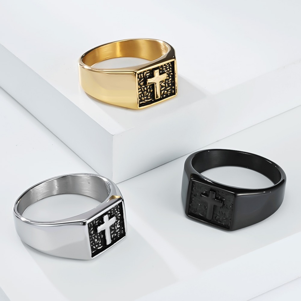 Somen Vintage Stainless Steel  - đánh giá và giá Signet Ring Men
