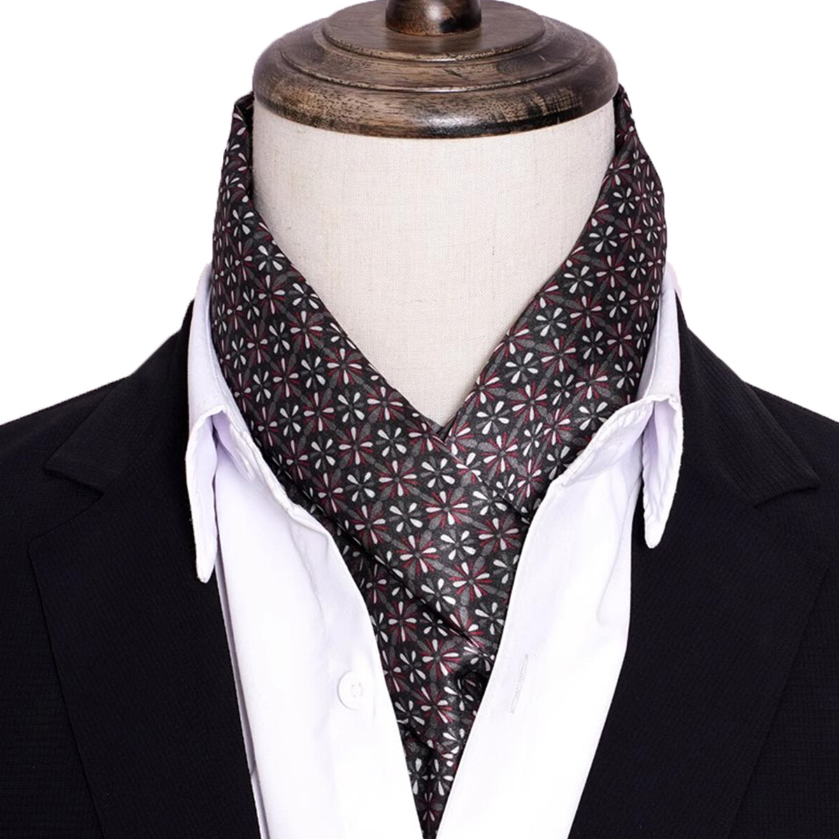 New Men's Stripe Silk Scarf Ho - đánh giá và giá Men Accessories Sale