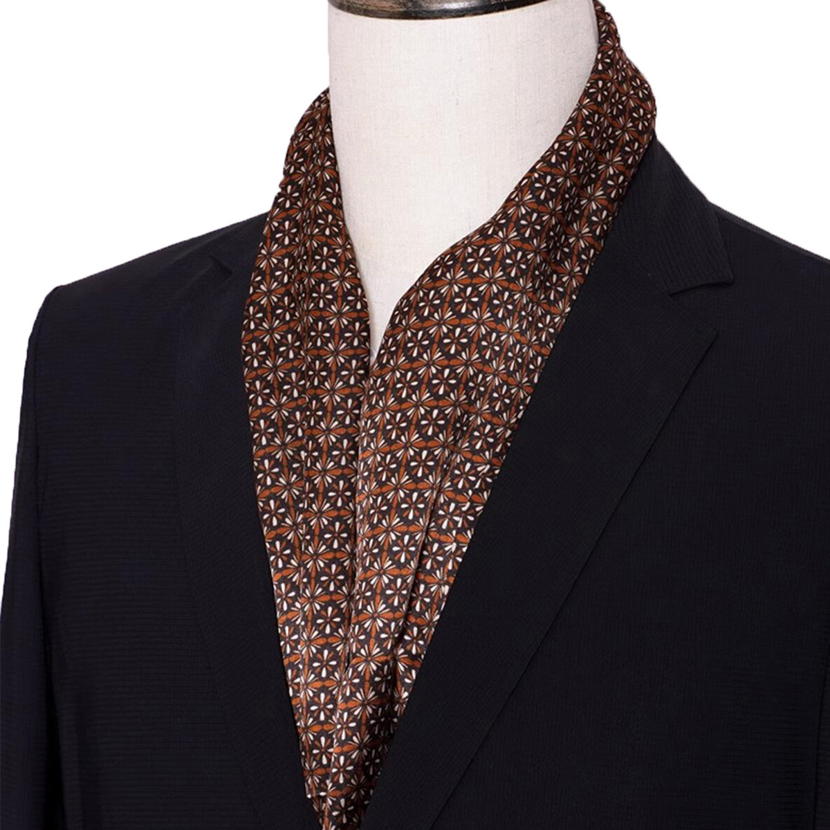 New Men's Stripe Silk Scarf Ho - đánh giá và giá Men Accessories Sale