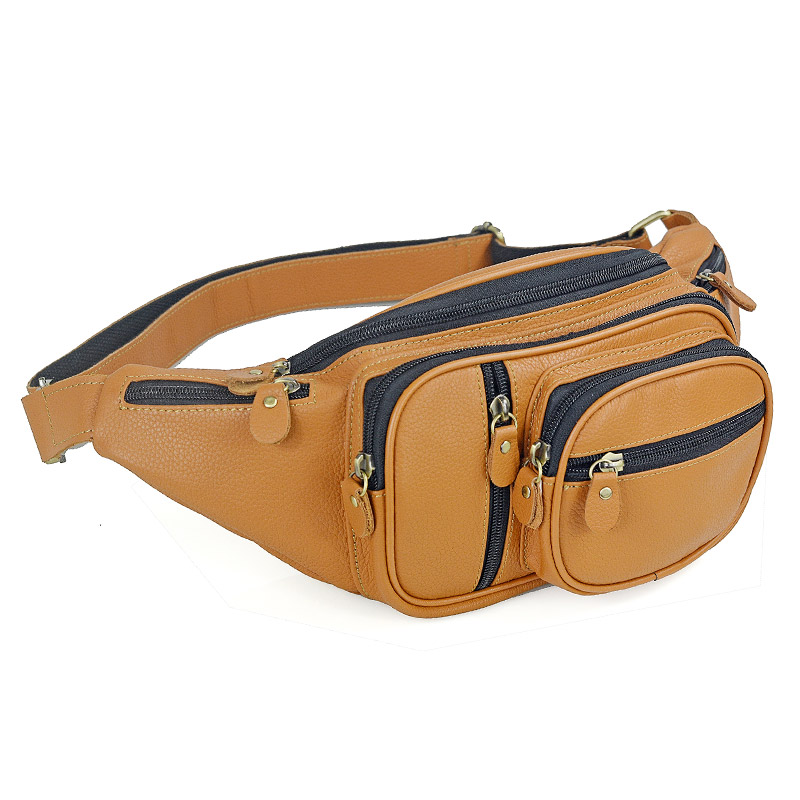 Men Genuine Leather Waist Pack - đánh giá và giá Men Accessories Pack