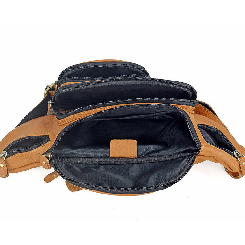 Men Genuine Leather Waist Pack - đánh giá và giá Men Accessories Pack