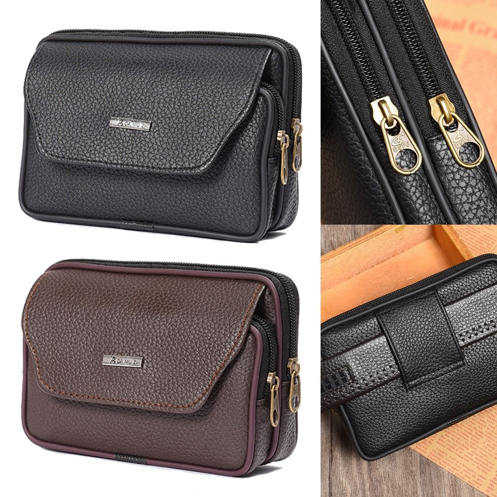 Casual PU Leather Men Waist Ba - đánh giá và giá Men Accessories Pack