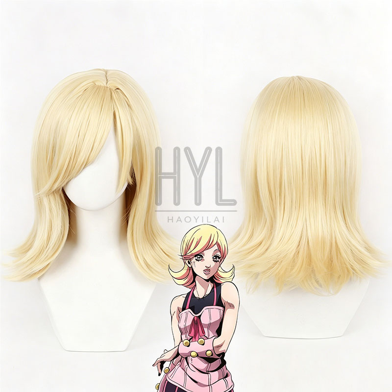 Anime JOJO Lucy Steel Cosplay  - đánh giá và giá Men'S Yellow Accessories