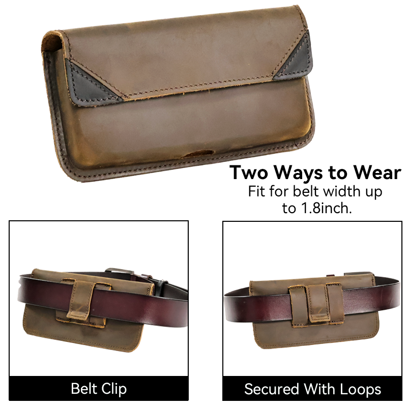 Genuine Leather Waist Bag for  - đánh giá và giá Men Accessories Pack