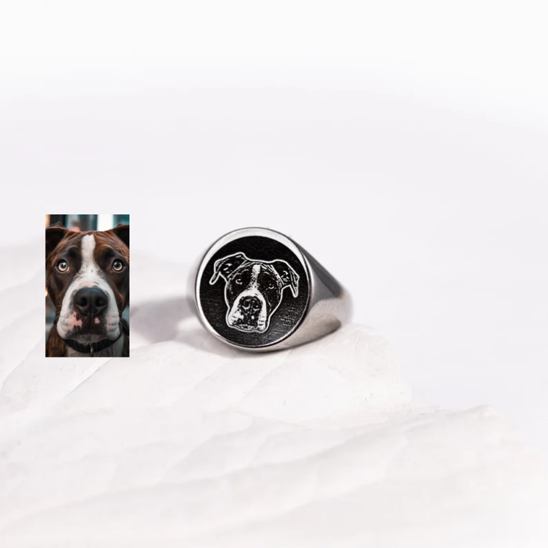 Custom Engrave Photo Signet Ri - đánh giá và giá Men Accessories For Wedding