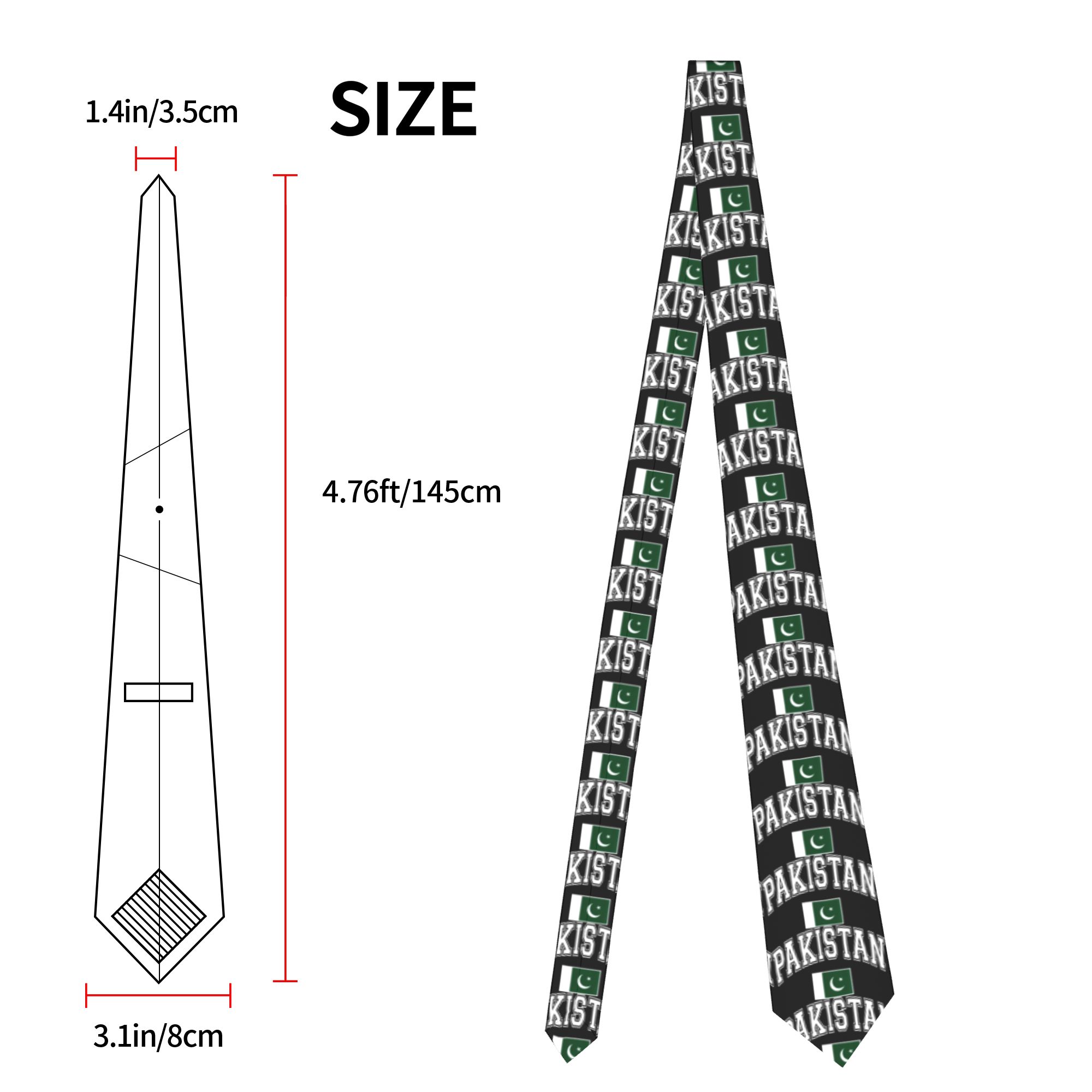 Pakistan Pakistani Flag Tie  L - đánh giá và giá Men Accessories In Pakistan
