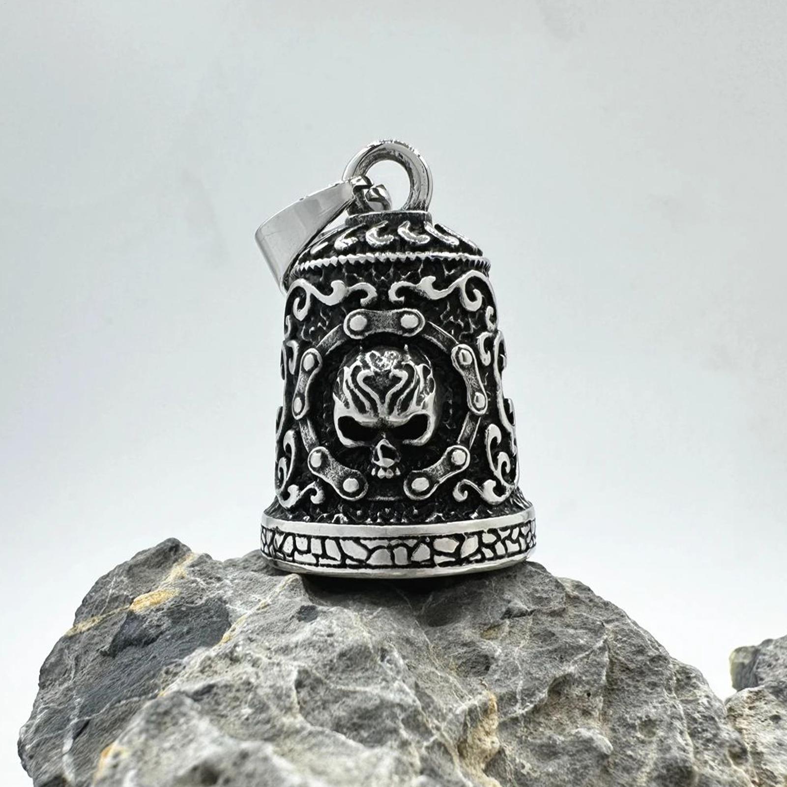 Skull Bell Charm Motorcycle Be - đánh giá và giá Men Accessories Chain