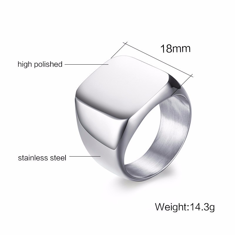 Vnox Giá Rẻ Cá Tính Tem Nhẫn C - đánh giá và giá Signet Ring Men