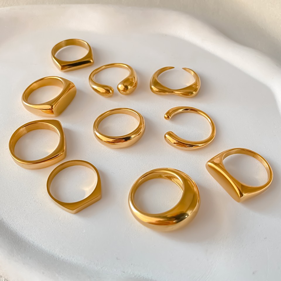 St-Delan Stainless Steel Chunk - đánh giá và giá Signet Ring Men