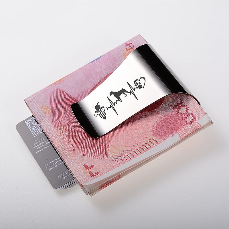Qoong Tùy Chỉnh Chữ Cơm 3 Màu  - đánh giá và giá Money Clip Slim