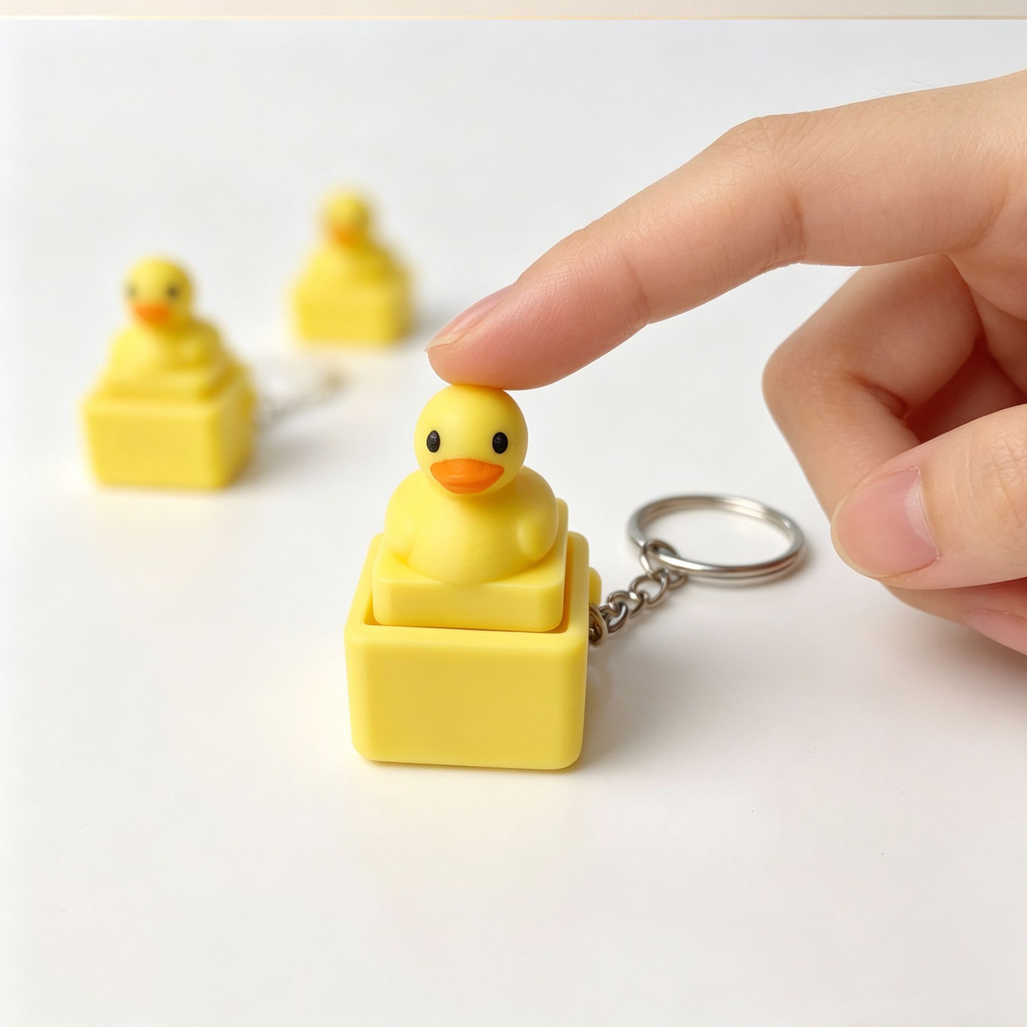 Cute Yellow Duck Press Keychai - đánh giá và giá Men'S Yellow Accessories