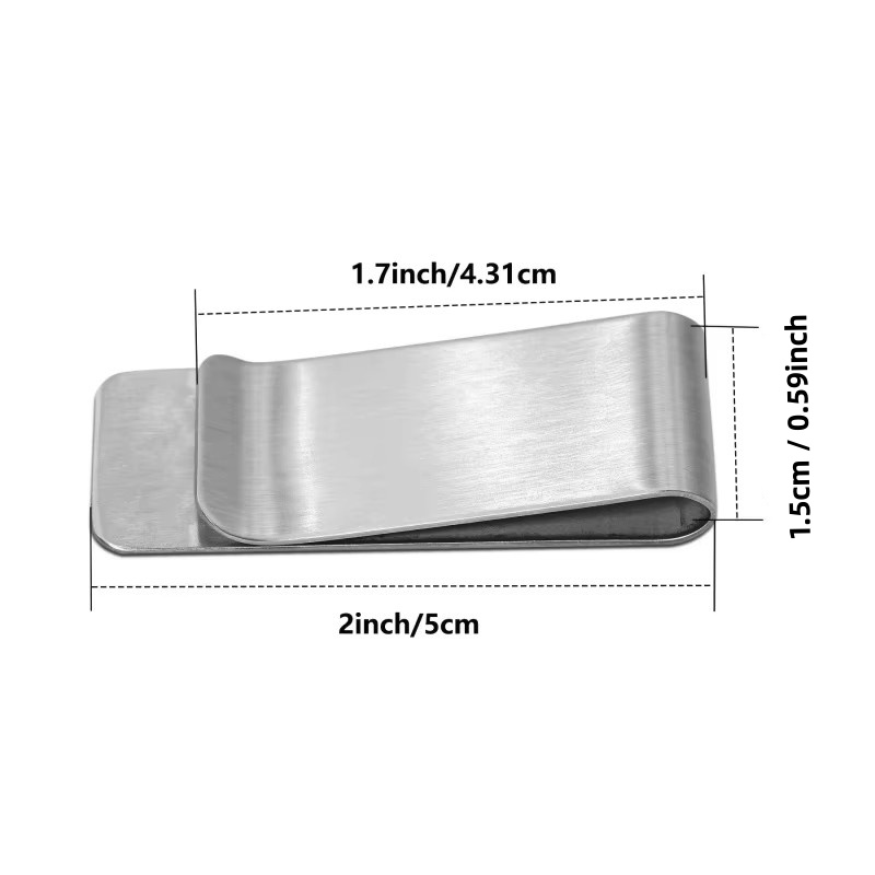 20PCS Stainless Steel Silver S - đánh giá và giá Money Clip Slim