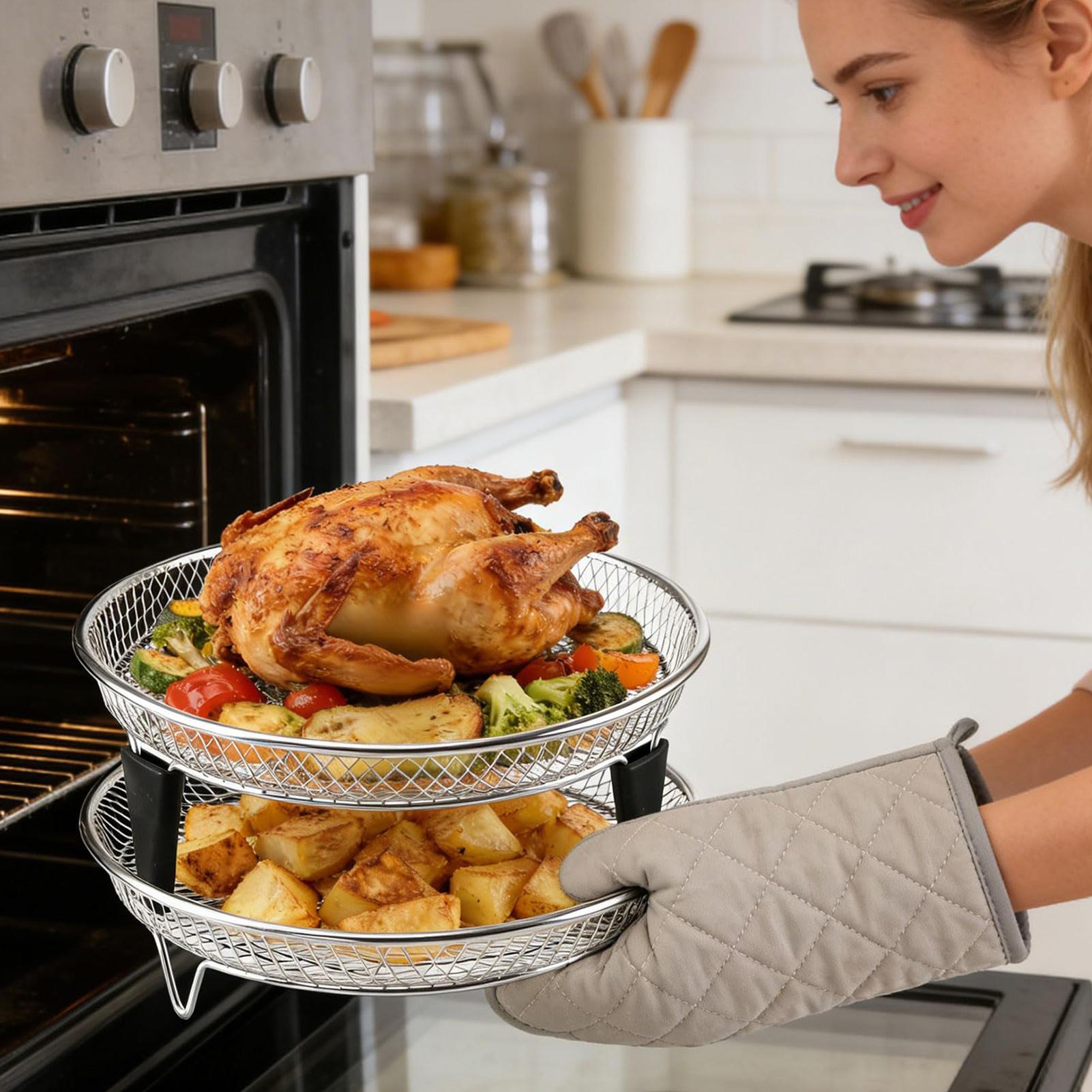 Air Fryer Accessories Stainles - đánh giá và giá Men'S Accessories Tray