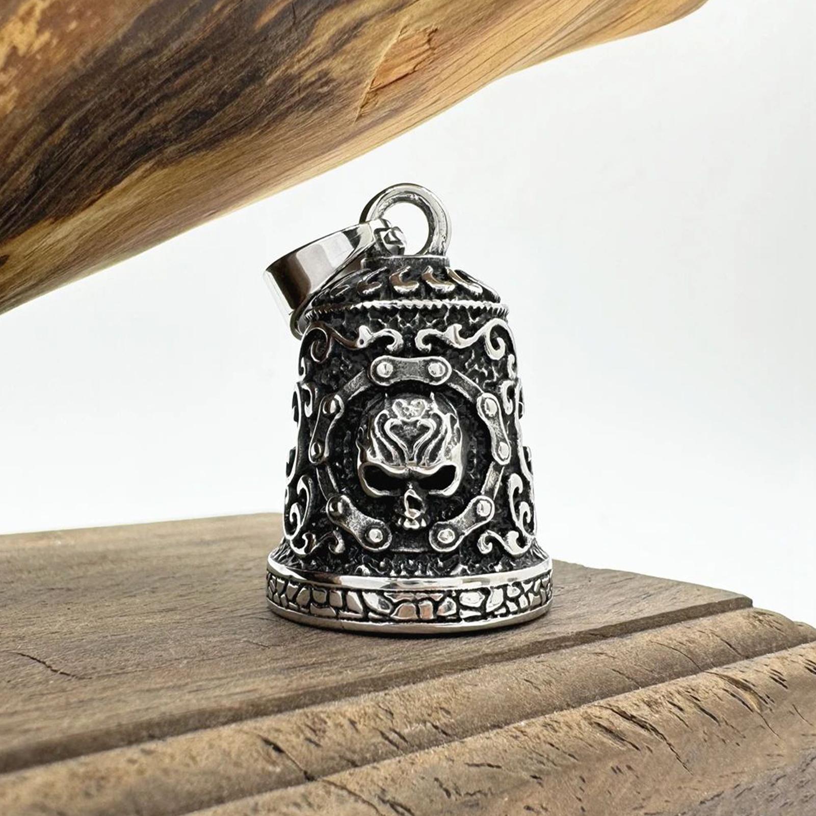 Skull Bell Charm Motorcycle Be - đánh giá và giá Men Accessories Chain