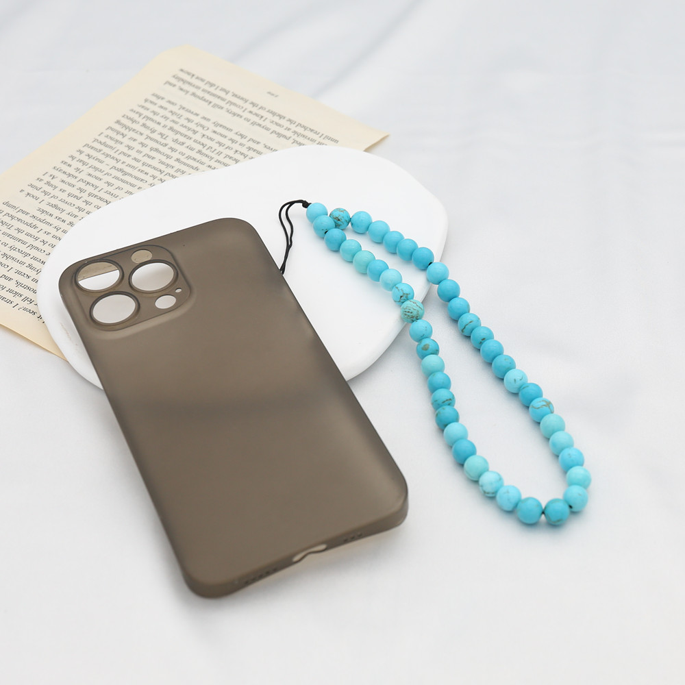 8MM Blue Turquoise Beaded Mobi - đánh giá và giá Men Accessories Chain