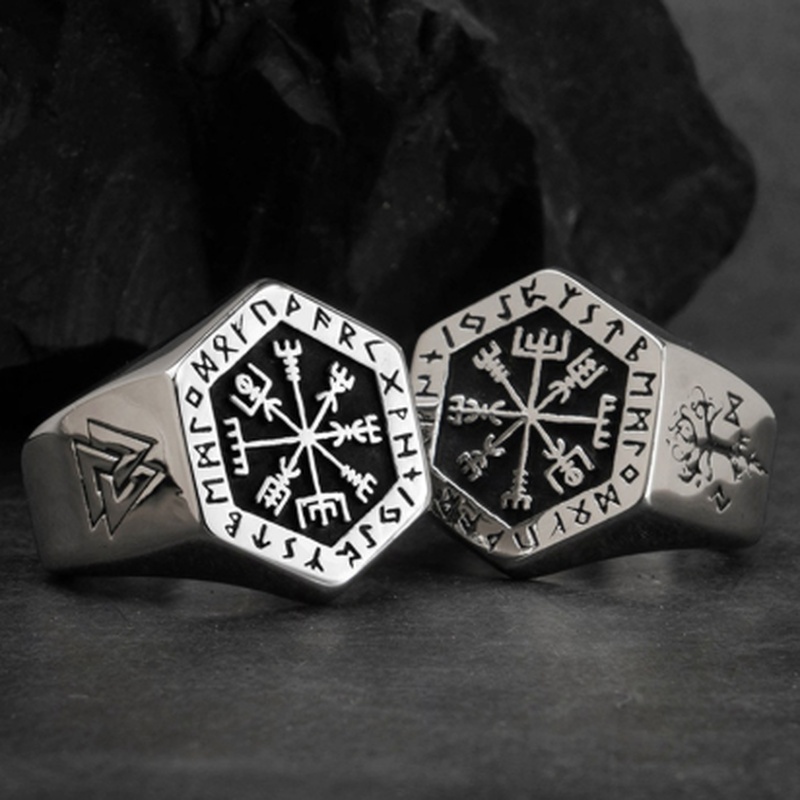 Vintage Viking Rune Signet Sca - đánh giá và giá Signet Ring Men