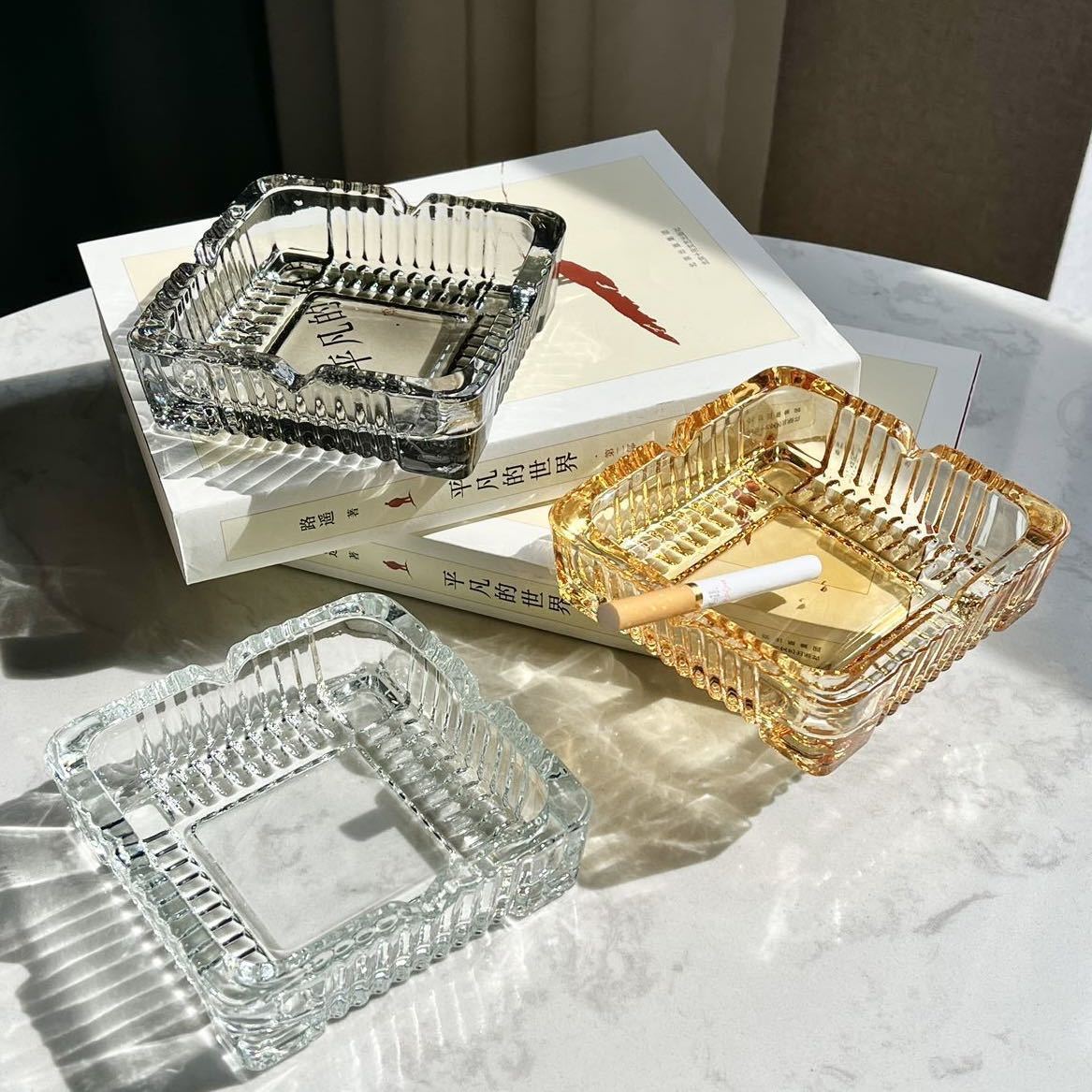 Transparent Glass Ashtray Ciga - đánh giá và giá Men'S Accessories Tray