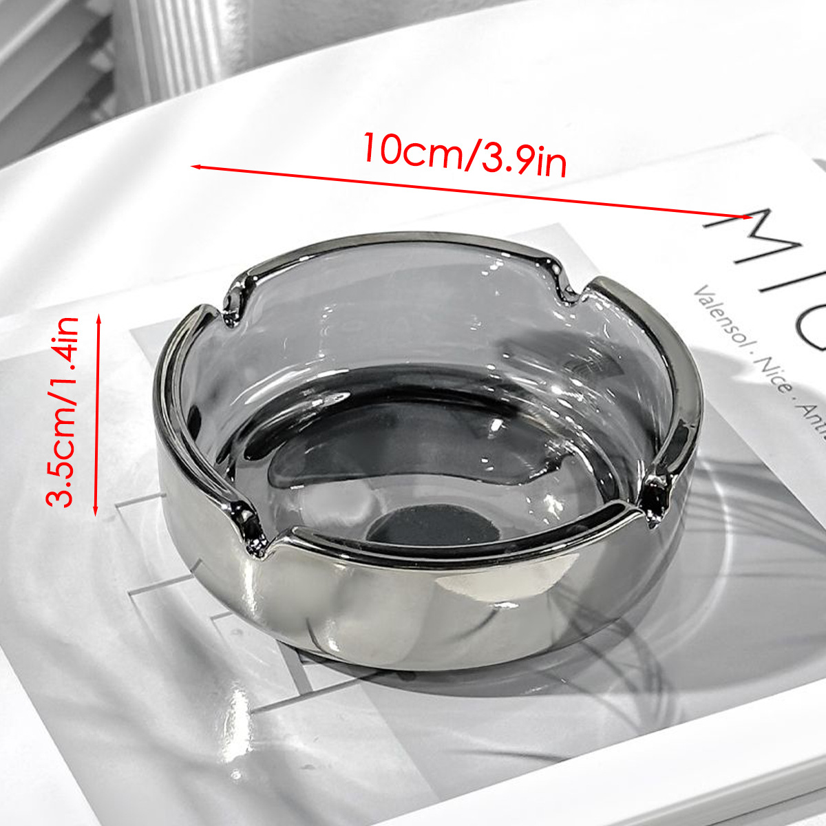 Transparent Glass Ashtray Ciga - đánh giá và giá Men'S Accessories Tray