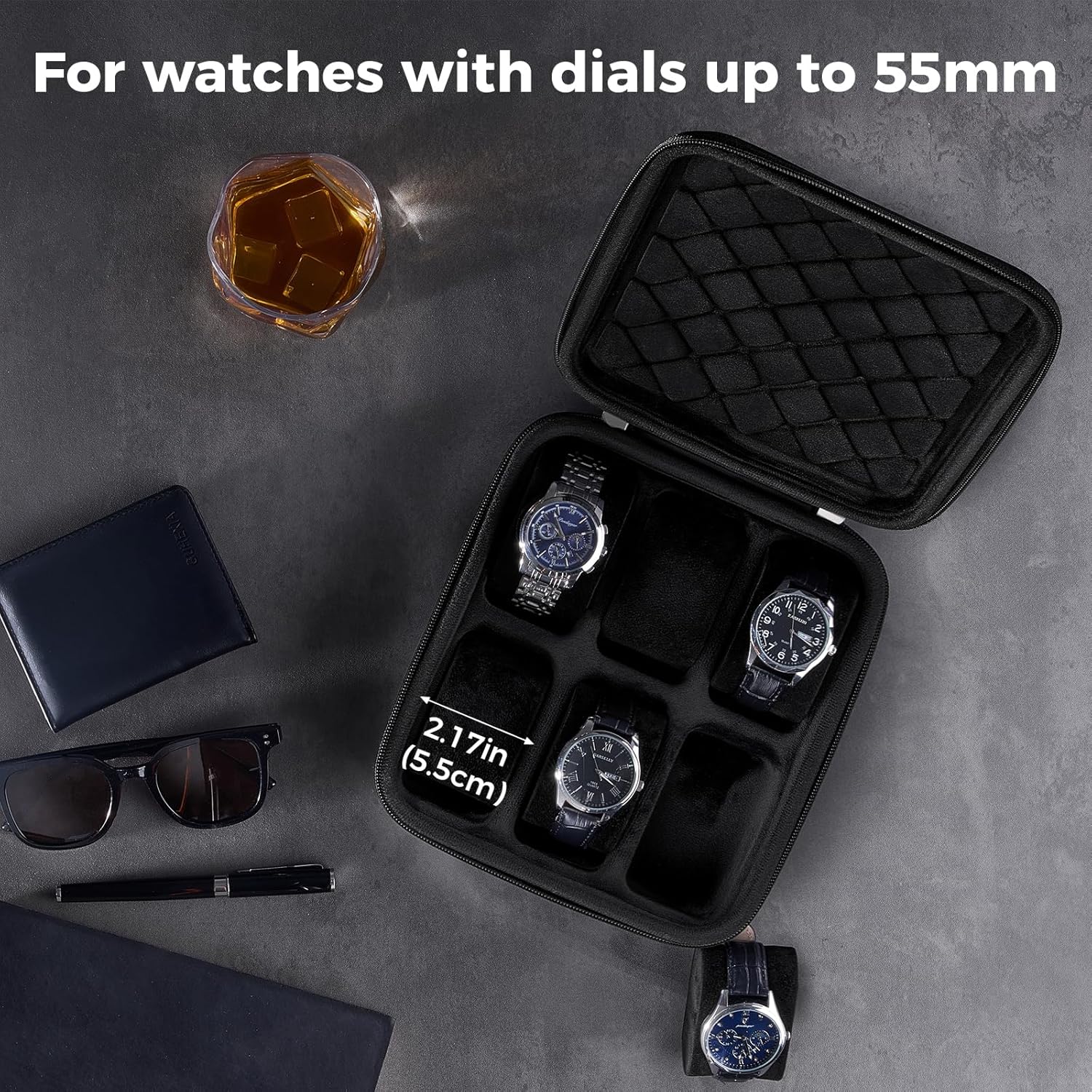 Travel Watch Bracelet Storage  - đánh giá và giá Men'S Accessories Travel Bag