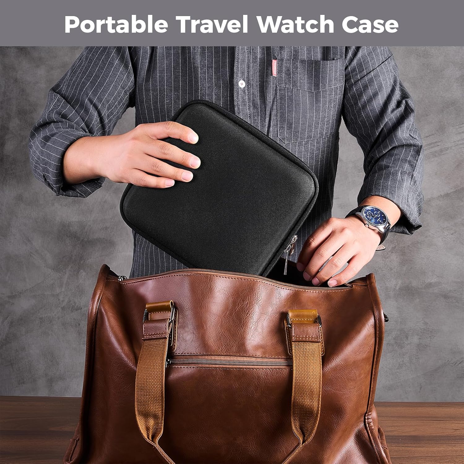 Travel Watch Bracelet Storage  - đánh giá và giá Men'S Accessories Travel Bag