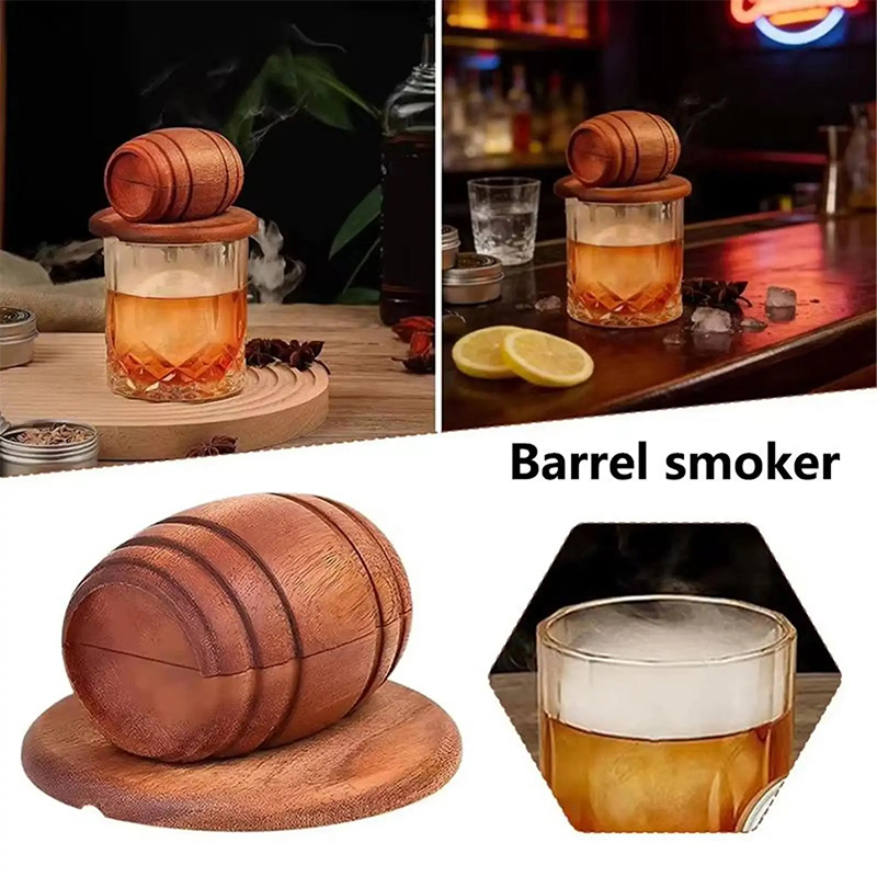 Wooden Barrel Whiskey Cocktail - đánh giá và giá Men'S Accessories Tray