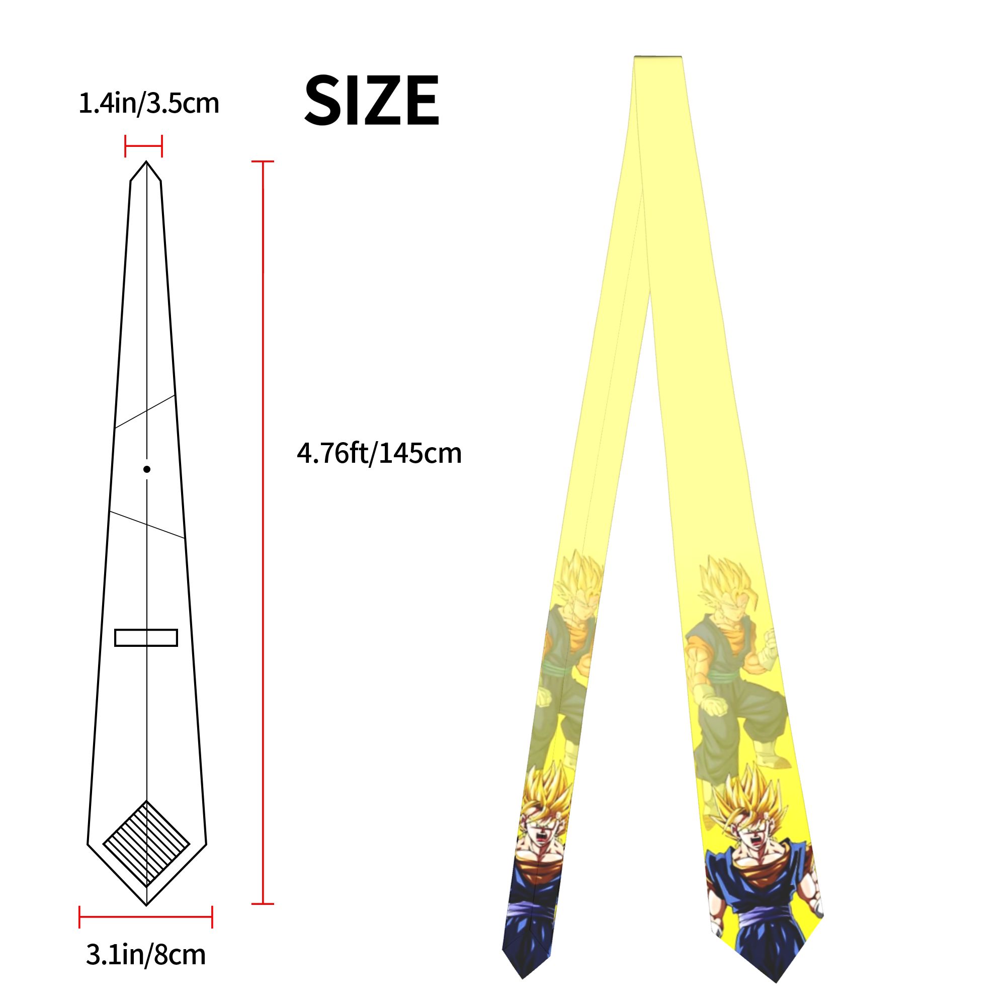 DBZ Z Characters Pattern Neckt - đánh giá và giá Men Accessories For Wedding