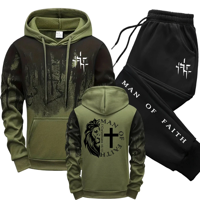 Man of Faith Pattern Men's Set - đánh giá và giá Men'S Accessories Pouch