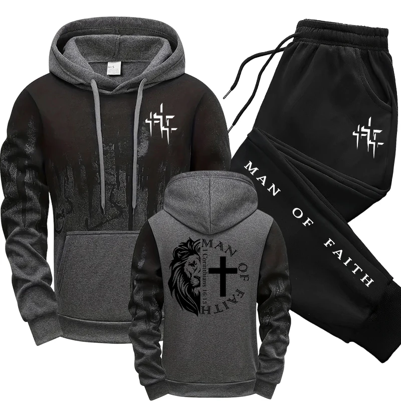 Man of Faith Pattern Men's Set - đánh giá và giá Men'S Accessories Pouch