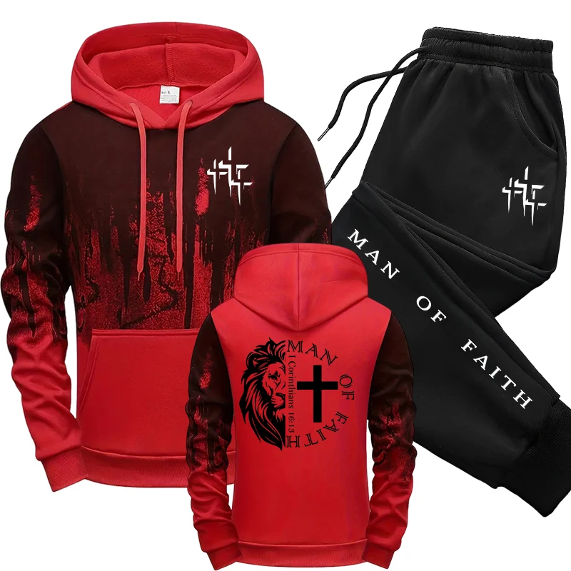 Man of Faith Pattern Men's Set - đánh giá và giá Men'S Accessories Pouch