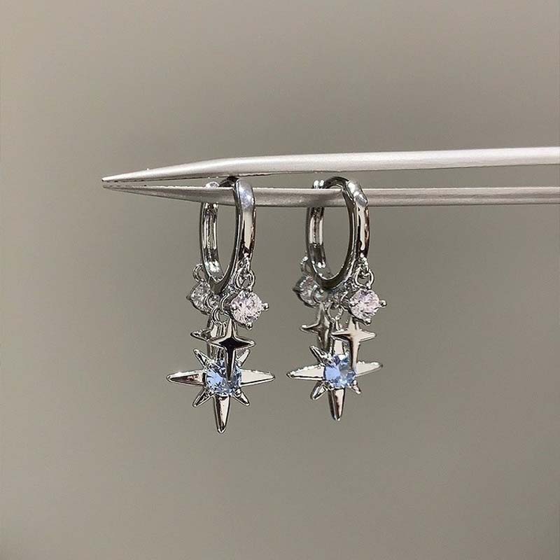New Y2K Blue Zircon Star Tasse - đánh giá và giá Men'S Accessories Jewelry Sale