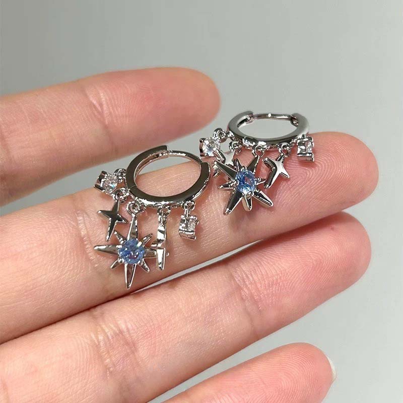 New Y2K Blue Zircon Star Tasse - đánh giá và giá Men'S Accessories Jewelry Sale