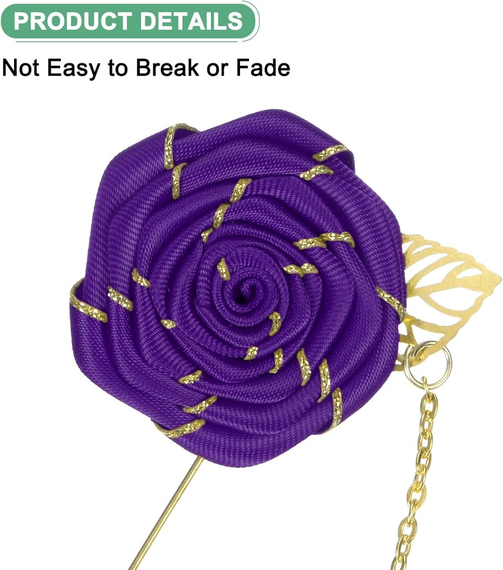 Rose Brooch Pin Cloth Rose Flo - đánh giá và giá Men Accessories For Wedding