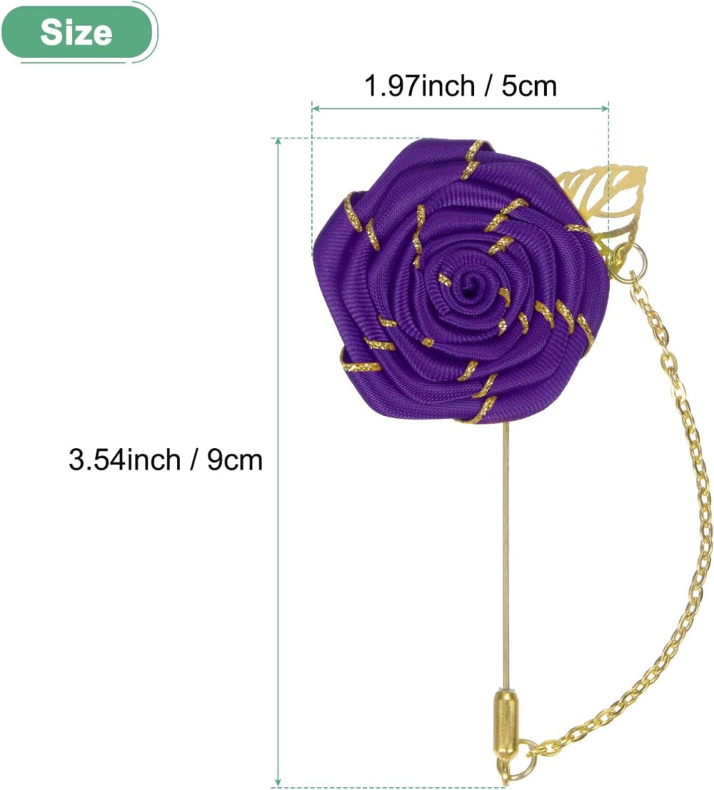 Rose Brooch Pin Cloth Rose Flo - đánh giá và giá Men Accessories For Wedding