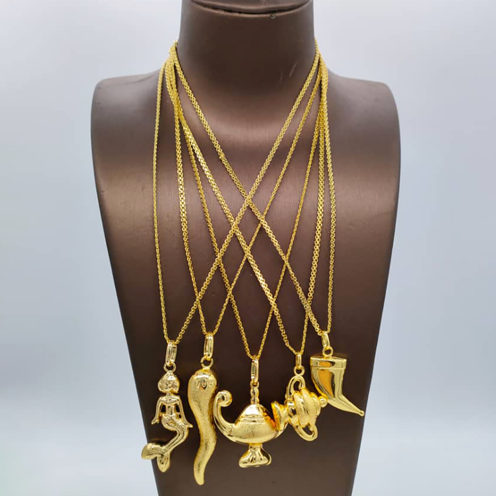 Gold Plated Chain and Pendants - đánh giá và giá Men Accessories In Dubai