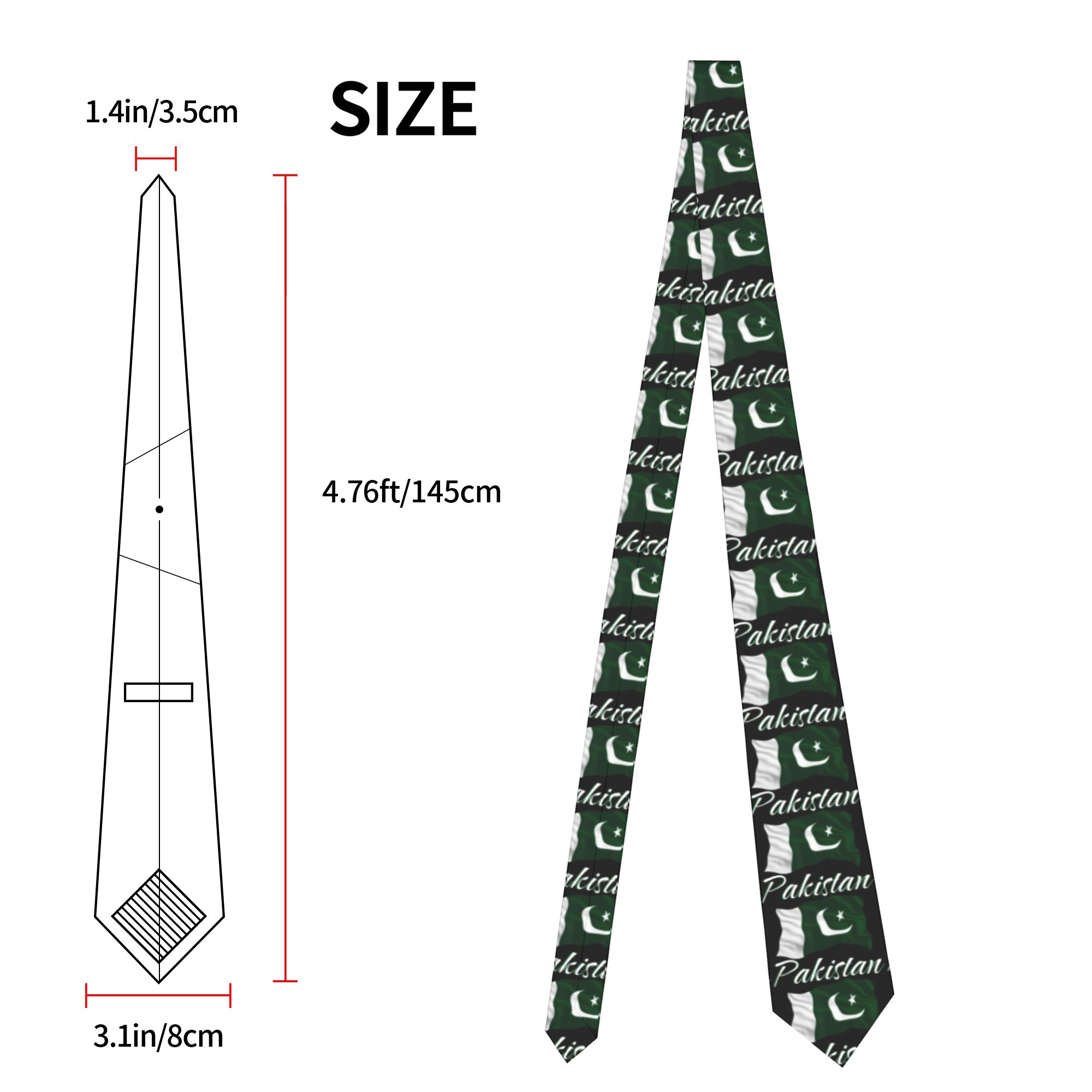 Men's Tie Pakistani Flag Of Pa - đánh giá và giá Men Accessories In Pakistan