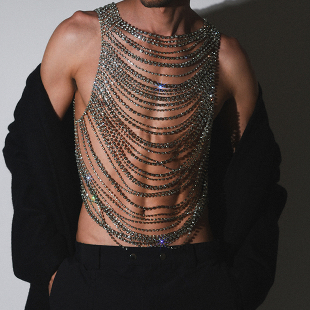 Fashion Luxurious Bling Men Wo - đánh giá và giá Men Accessories Chain